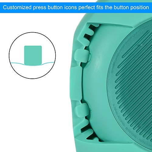 Protective Silicone Stand Up Case for JBL Clip 3 Waterproof Portable Speaker (Teal) - color: Teal