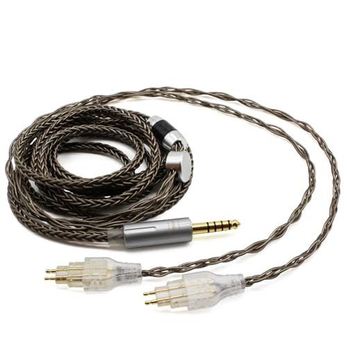 Youkamoo 4.4mm Balanced Audio Upgrade Cable 6ft/1.8m Compatible with Sennheiser HD600 HD650 HD660S HD660S2 HD580 HD58X HD6XX Headphones Silver Plated Braided