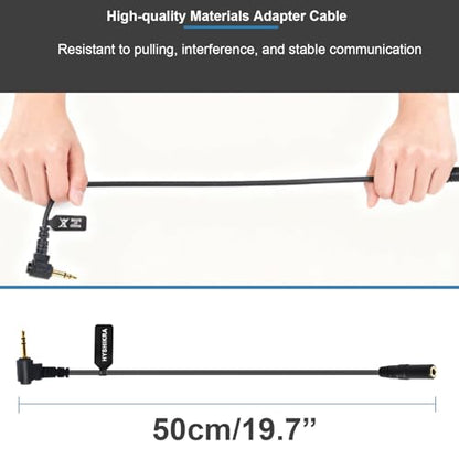 Universal Ham Radio Earpiece Adapter Cable, 2.5mm 1Pin to 3.5mm Female Headset Line Compatible with Motorola Talkabout MH230R T200 T260 T460 T600 MR350R MT350R MS350R 2-Way Radio