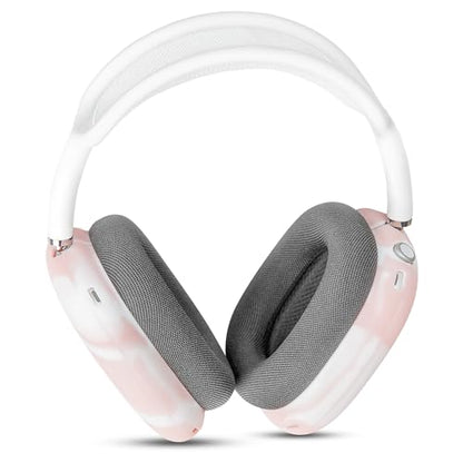 WC ShellZ Max - Protective Shell Covers for AirPods Max 1 & 2 | Made by Wicked Cushions | Made with Premium Silicone | PinkMarble - color: PinkMarble