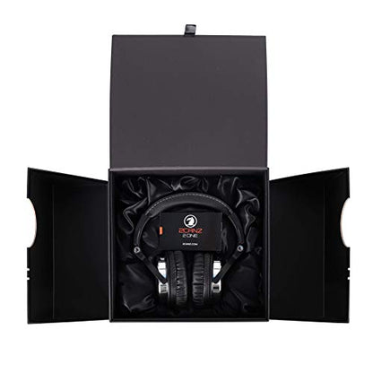 2CANZ Over-Ear Professional Wired DJ Headphones - 50mm Neodymium Drivers, Closed Back, Plush Comfrasoft Ear Cushions, 8-Way Adjustable Earpads, Foldable, and Joint Listening