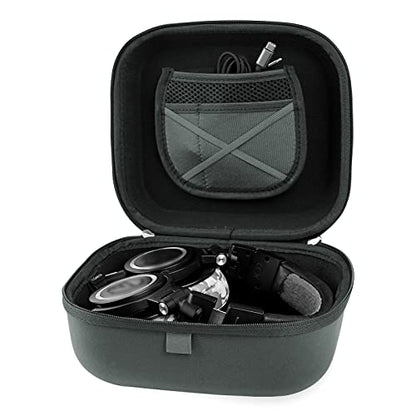 Linkidea Headphones Carrying Case Compatible with Audio-Technica ATH-M50X, ATH-GDL3 and More, Protective Hard Shell Travel Bag with Cable, Charger Storage (Dark Grey)