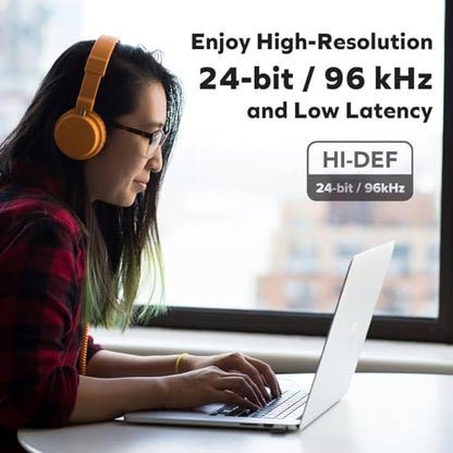 Creative BT-W6 wireless Bluetooth 5.4 and LE audio transmitter with Snapdragon audio, aptX Lossless, low latency and up to 24-bit/96kHz audio, works with PC/Mac/game consoles