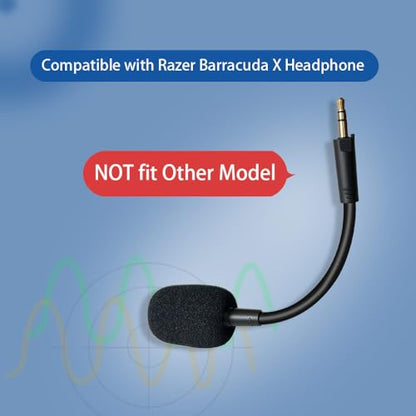 Replacement Mic Compatible with Razer Barracuda X Headsets | Noise Cancelling Boom Microphone Replacement Compatible with BarracudaX Headphones