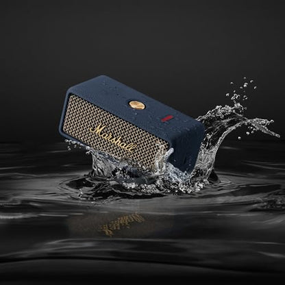 Marshall Emberton III Portable Bluetooth Speaker - Rugged Waterproof/Dust-Proof Design | Loud Stereo Sound, Deep Bass | Compact and Wireless for Travel and Outdoors - Midnight Blue - color: Blue