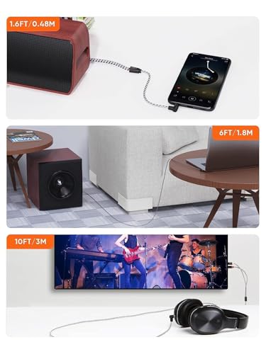 3.5mm to R-CA Cable, Angle 3.5mm Male to 2R-CA Male Auxiliary Stereo Audio Y Splitter Gold-Plated for Smartphones, MP3, Tablets, Speakers, Home Theater, HDTV, 3FT/1M - size: 3 Feet, style: 3.5mm Angled