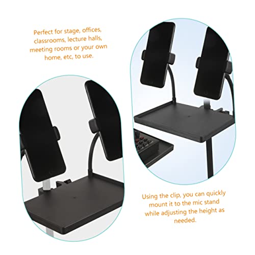 IMIKEYA Mic Sound Card Tray for Microphone Stand Clamp-on Accessory for Singing Easy to Install