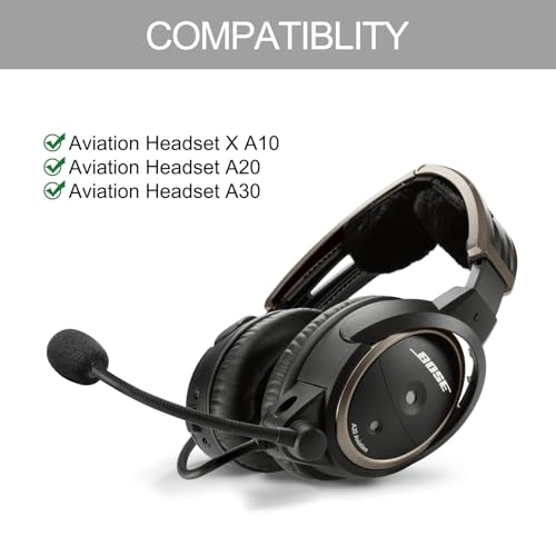 Microphone Cover for Bose Aviation 20 A10 A30 Headset, 3 Pack Replacement