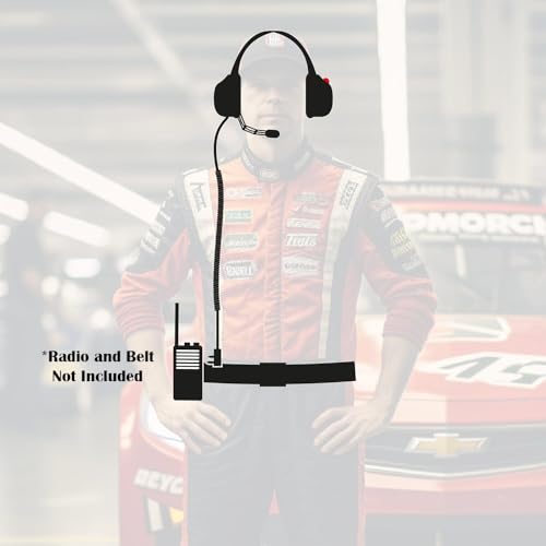 Rugged Radios H41-CF Headset & CC-Ken 2-Pin Coil Cord for Handheld Radios | 24dB NRR Headset Bundle for Baofeng, Rugged, Kenwood, HYT, Relm, SAMCOM & Wouxun Radios with PTT and 3.5mm Jack