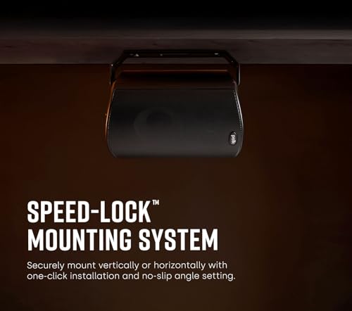 Polk Audio Atrium 4 Outdoor Speakers, Powerful Bass (Pair, Black) - color: Black, size: 2 Speakers, style: Atrium 4