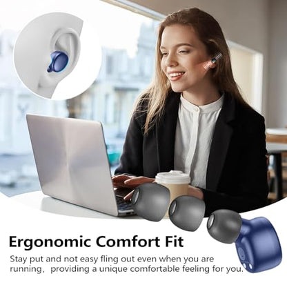 kurdene Wireless Earbuds Bluetooth 5.3 Light Weight in Ear Headphones | Premium Sound Bass Ear buds with Charging Case,Touch Control,Built in Mics Headset,Clear Calls for Sports Workout Blue - color: Blue