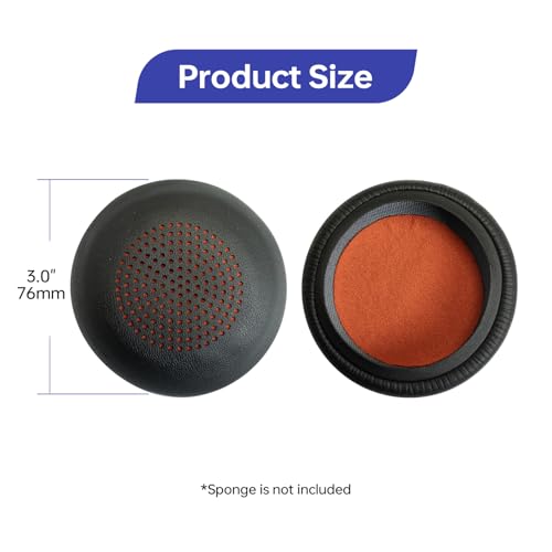 Replacement Ear Pads Cover for Plantronics Voyager Focus 1/2 UC Focus B825, Ear Cushions Cover for Poly Blackwire 5220/C5200/5210/C5210/7225/C7225/Voyager 4210/4220