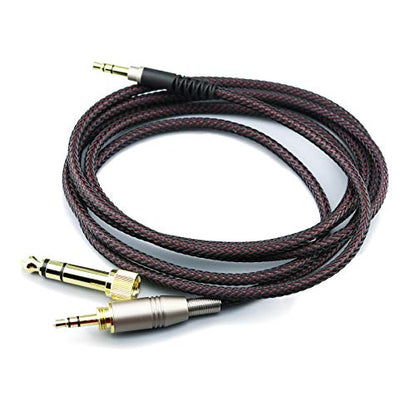 NewFantasia Replacement Audio Upgrade Cable Compatible with Audio-Technica ATH-M50xBT, ATH-AR3BTBK, ATH-SR50BT, ATH-ANC9, ATH-ANC7B, ATH-SR5BTBK, ATH-S700BT Headphones 2meters/6.6ft - size: 6.6 ft