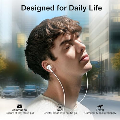 USB C Wired Headphone for iPhone 18 Pro Max/18 Pro/Duo/17 Pro Max/17 Pro/17