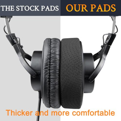 SOULWIT Mesh Earpads for Sony MDR-7506/MDR-V6/MDR-V7/MDR-CD900ST - Black