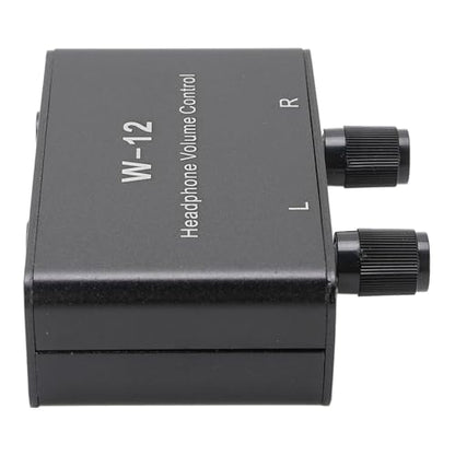 Bewinner 3.5mm 6.35mm Stereo Volume Controller, Stereo Audio Volume Attenuator, 1/4 Inch 1/8 Inch Mini Inline Headphone Attenuator Vol Control Knob