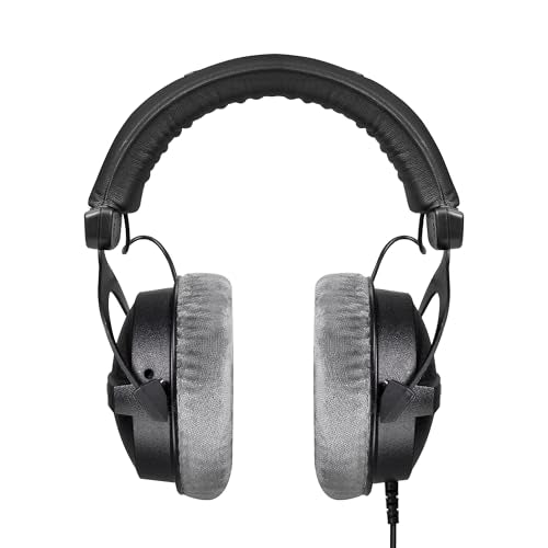 beyerdynamic DT 770 Pro (80 Ohm), Closed-Back Studio Headphones, Black - color: Black with Grey, size: 80 OHM