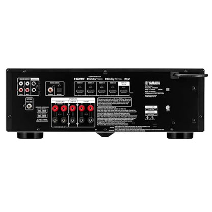 Yamaha RX300A 5.2-Channel Home Theater AV Receiver with Dolby Atmos, 4K120/8K HDMI and Bluetooth Multipoint (Black)
