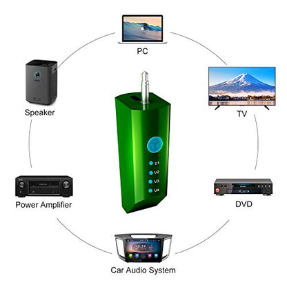TOSING V1 Pro Professional 20W Karaoke Machine for Adults/Singer Microphone,U Segment Receiver Link to Bluetooth Speakers Sing Machine for AMP/TV/PC/Car/Smartphone(Emerald)