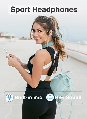 Bone Conduction Headphones, Wireless Bluetooth 5.3 Swimming IPX8 Waterproof Headset, Suitable for for Running, Cycling, Drving.