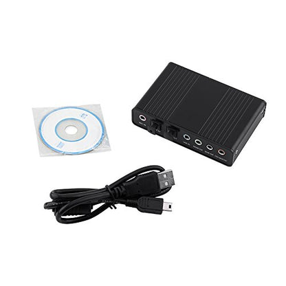 USB Audio Adapter External Sound Card with SPDIF Digital Audio Sound Cards 6 Channel 5.1 Surround USB Sound Card with Line in External Sound Card Exwindows 10