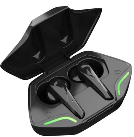 Kaindy Bluetooth 5.2 Wireless Earbuds Gaming Earphones, 45ms Low Latency Stereo HiFi Sound Quality & Deep Bass Earphone, True Wireless Earbuds for Android and iPhone (Black)