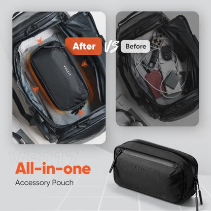 VULKIT Electronic Organizer Bag for Travel, Water Resistant & Scratch Resistant, Tech Pouch Storage Bag for Cables, Charger, Cord, Power Bank, Accessories & Travel Essentials