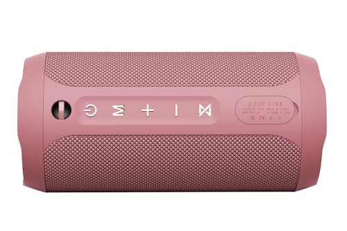 EDUPLINK Bluetooth Speaker IPX7 Waterproof Wireless, Pink - color: Pink Waterproof Speaker