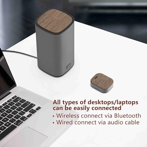 KEiiD 2.1 Bluetooth Computer Speakers with Wireless Subwoofer and Wireless Touchpad for Desktop Laptop Pc Stereo Gaming Speakers, 4 EQ Modes, Aesthetic Style with Great Sound Quality