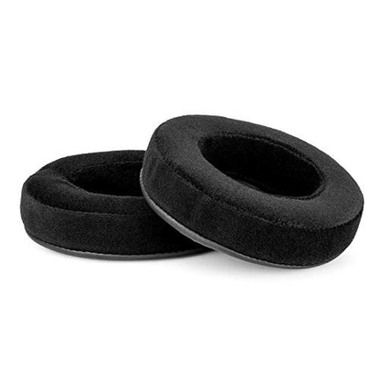 BRAINWAVZ XL Large Velour Replacement Memory Foam Earpads - Suitable For Many Other Large Over The Ear Headphones - Sennheiser, AKG, HifiMan, ATH, Philips, Fostex, Sony - color: Velour Black