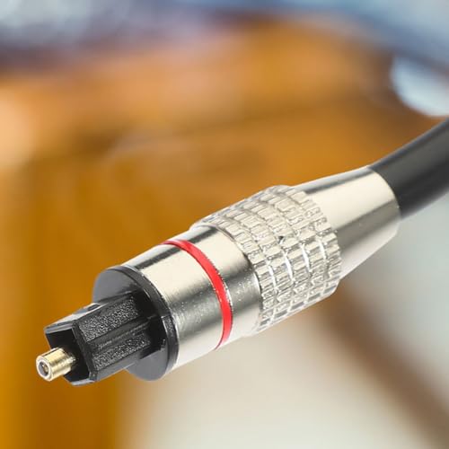 Digital Optical Audio Cable for Tv and Home Theater Setup Impact-Resistant PVC Fiber Audio Cable Replacement 1 Meter Easy to Store