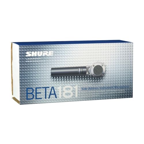 Shure BETA 181/BI 초소형 소형 다이어프램 사이드 어드레스 다용도 콘덴서 마이크, 교체 가능한 폴라 패턴 캡슐 옵션, 3핀 XLR 커넥터 - 양방향 - style: 피규어 8