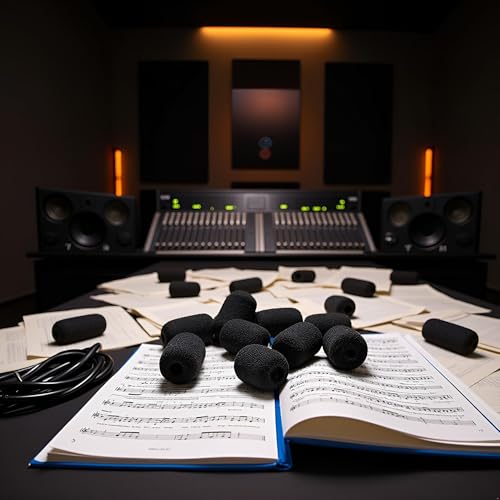 10Pcs Black Microphone Headset Grill Windscreen Sponge Foam Mic Cover Price Black Wholesale Microphone Windscreens Microphones and Accessories