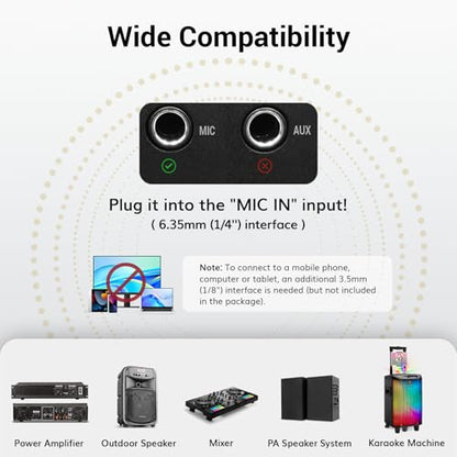 TONOR Wireless Microphones System, Handheld Microfono Inalambrico, Red | 4x10 Channels Cordless Mics, 60 m/200FT UHF Range with Stable Signal Transmission for Karaoke Singing Party Church Wedding - style: 4 Handheld Mics Grey&Red