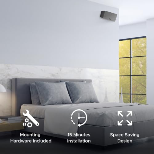 Sound Bass Play 3 Wall Mount, Black, Single (1pc) Adjustable Tilt & Swivel | Compatible with Sonos Play:3 Only, Adjustable Swivel & Tilt Mechanism, Includes All Mounting Fixings - color: Black
