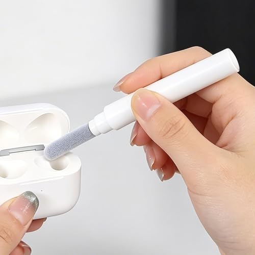 Earphone Cleaning Kit Phone Cleaner- Wireless Bluetooth Earphone Maintenance Brush, Charging Port Cleaner Earbud Cleaning Kit (Blue) - color: White