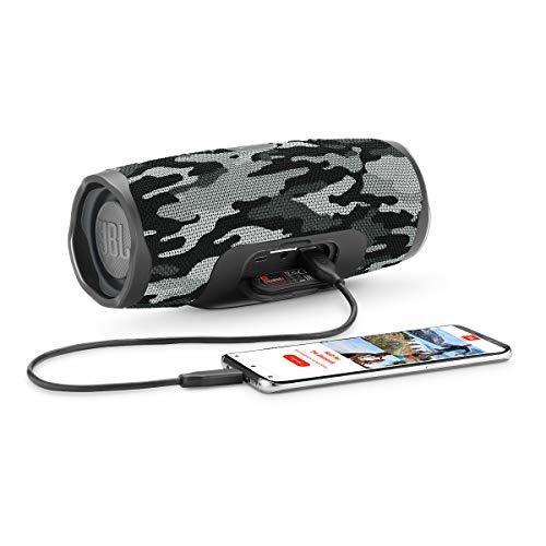 JBL Charge 4 Portable Bluetooth Speaker (Black/White Camouflage) - color: Multicolor