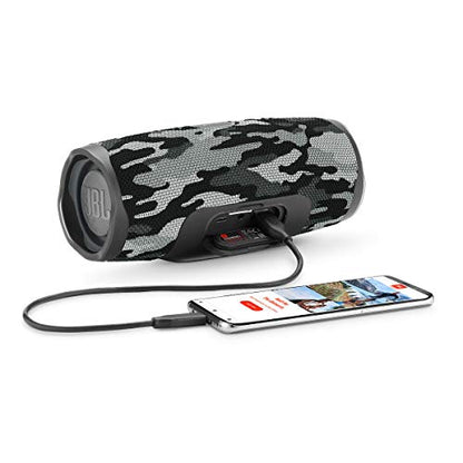 JBL Charge 4 Portable Bluetooth Speaker (Black/White Camouflage) - color: Multicolor