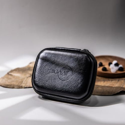 Linsoul Kiwi Ears Allegro Mini Portable IEM DAC, in Ear Monitor Amplifier, USB C to 3.5/4.4mm Output + ZiiGaat PELLEPOD Leather Earbud Case, Waterproof IEM Storage Box