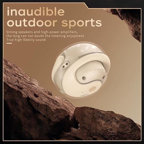 Wireless Earbuds for Workout/Running, Sports Bluetooth 5.4 Headphones,IPX7 Waterproof,Fast Charging,40Hrs Playtime Ear Buds（Beige - color: NUDE