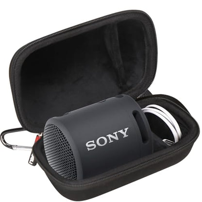 FBLFOBELI Hard Case Compatible with Sony SRS-XB100/SRS-XB12/SRS-XB13 Extra Bass Portable Waterproof Speaker (Case Only) (Black) - color: Black