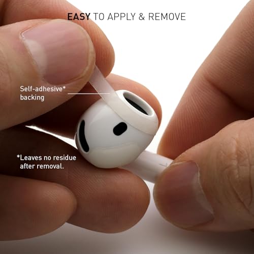 Grip Antislip AirPods 4 Stickers – Secure Fit Tips for Apple AirPods Pro 2/4/3 – Ultrathin, Skinsafe Adhesive – Fits in Charging Case – Workout Stability & Comfort – 25 Replacement Covers