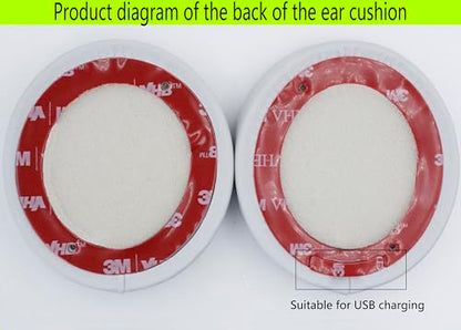 Replacement Ear Pads Compatible with Beats Solo3.0 Wireless Matte Silver - color: Matte Silver