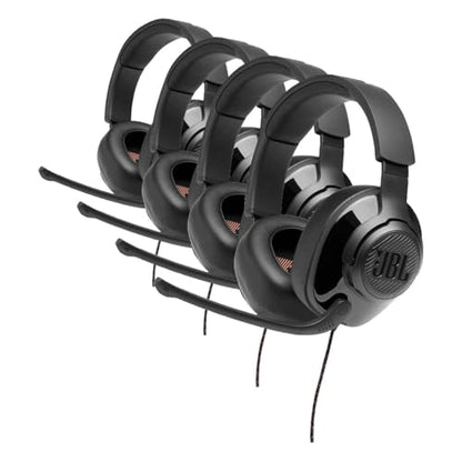 JBL Quantum 300 - Wired Over-Ear Gaming Headphones Quantum Engine Software - Black, Large (Pack of 4) - size: Large (Pack of 4)