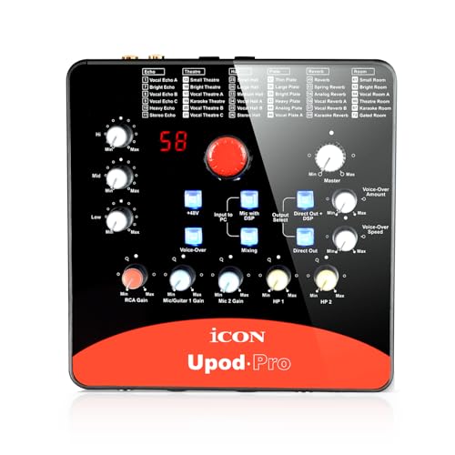 iCON Pro Audio UPod Pro recording USB Interface with DSP effect built-in.
