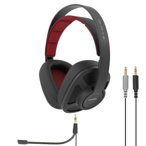 Koss GMR545-A-AIR Over-Ear Open-Back Gaming Headset, Microphone, Black | Volume Control Plus Mute Switch, Detachable Boom Microphone, Ultra Lightweight and Durable - style: Open-Back