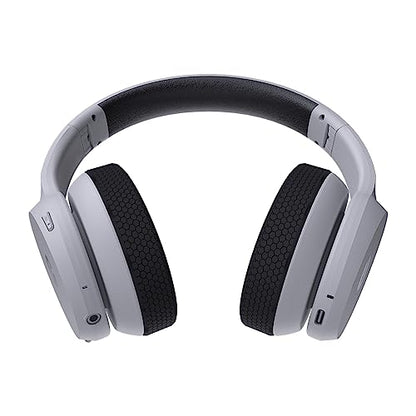 Raycon Fitness Bluetooth Headphones - Over The Ear Running Headphones, Active Noise Cancelling Wireless Headphones + Awareness Mode, Bluetooth Headset with Mic, 45 Hours of Battery Life (White) - color: White