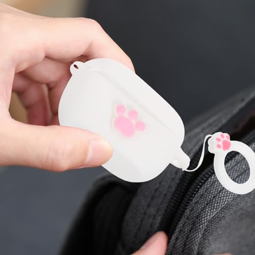 STOBOK Headphone Case Cover Silicone Earphone Protector Compatible Wave Non- Grip Soft Flexible Design for Earbuds Charging Case