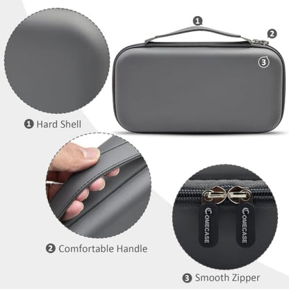 Comecase Wireless Microphone Case for JBL Two Mic System and PartyBox Mic | Custom Foam and Divider Reduce Shifting; Mesh Pocket Keeps Receiver, Adapter and Batteries Together, Grey, Case Only - color: Grey