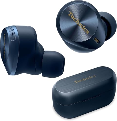 Panasonic Technics Hi-Fi True Wireless Earbuds, EAH-AZ80-A, Midnight Blue - color: Midnight Blue